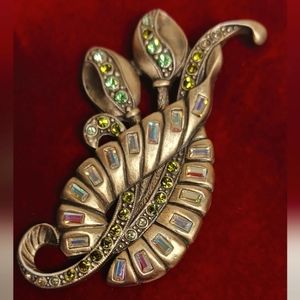 Stanning signed KAREN PALMER vintage brooch